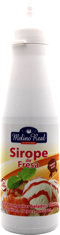 2,95 € | Cocktail Syrup Molino Real Spain Small Bottle 20 cl Fresa — Strawberry Alcohol-Free