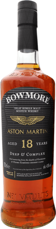 免费送货 | 威士忌单一麦芽威士忌 Morrison's Bowmore Aston Martin 苏格兰 英国 18 岁 70 cl