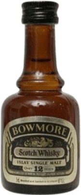 威士忌单一麦芽威士忌 Morrison's Bowmore Dumpy 收藏家标本 12 岁 微型瓶 5 cl