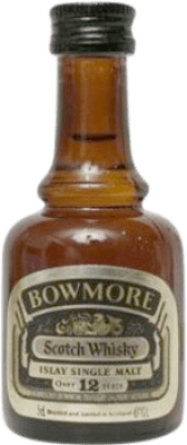 威士忌单一麦芽威士忌 Morrison's Bowmore Dumpy 收藏家标本 12 岁 微型瓶 5 cl