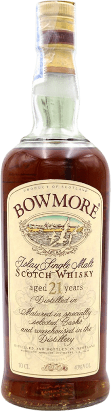 Envoi gratuit | Single Malt Whisky Morrison's Bowmore Spécimen de Collection Ecosse Royaume-Uni 21 Ans 70 cl