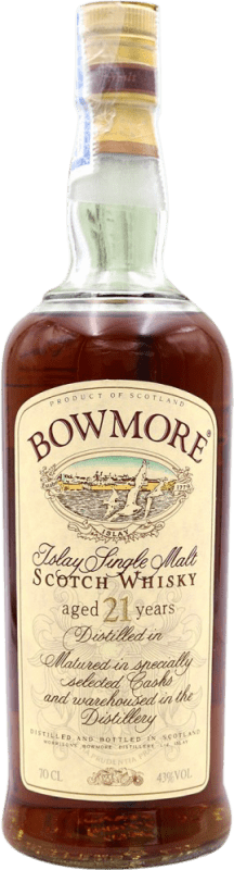 2 379,95 € | Whisky Single Malt Morrison's Bowmore Scozia Regno Unito 21 Anni 70 cl Esemplare da Collezione Non Idoneo al Consumo