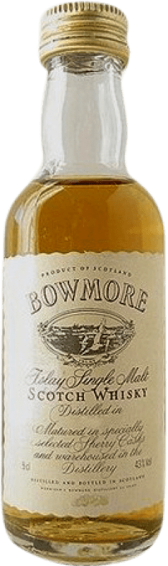 Envoi gratuit | Single Malt Whisky Morrison's Bowmore Spécimen de Collection Ecosse Royaume-Uni Bouteille Miniature 5 cl