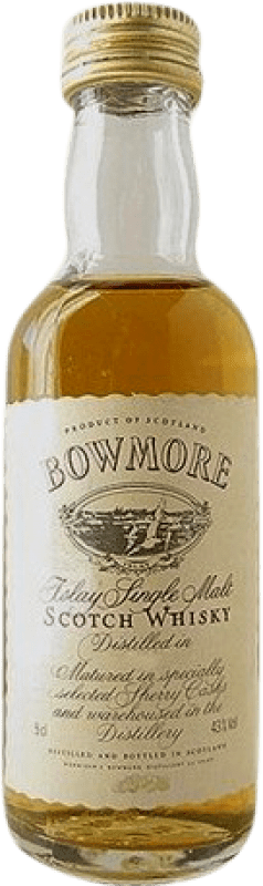 375,95 € Envio grátis | Whisky Single Malt Morrison's Bowmore Espécime de Colecionador Garrafa Miniatura 5 cl
