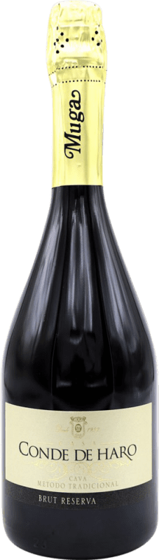 Envoi gratuit | Blanc mousseux Muga Conde de Haro Brut Réserve D.O. Cava Espagne 75 cl