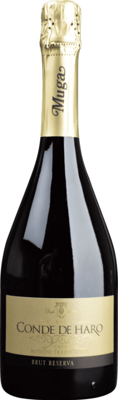 24,95 € 免费送货 | 白起泡酒 Muga Conde de Haro 香槟 预订 D.O. Cava