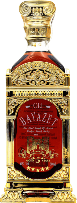 Envio grátis | Brandy Conhaque Old Bayazet Armênia 5 Anos Garrafa Medium 50 cl