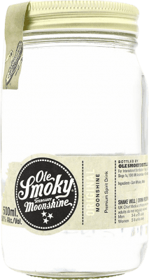 免费送货 | 威士忌混合 Ole Smoky Moonshine Original Corn 美国 瓶子 Medium 50 cl