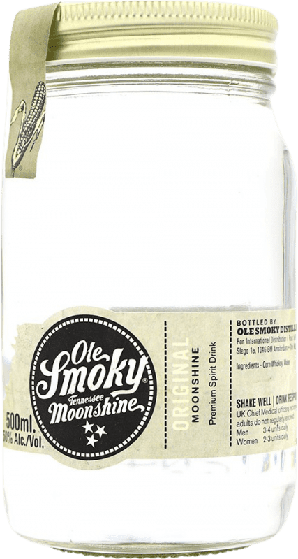 Envío gratis | Whisky Blended Ole Smoky Moonshine Original Corn Estados Unidos Botella Medium 50 cl