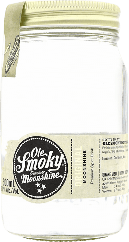 Бесплатная доставка | Виски смешанные Ole Smoky Moonshine Original Corn Соединенные Штаты бутылка Medium 50 cl