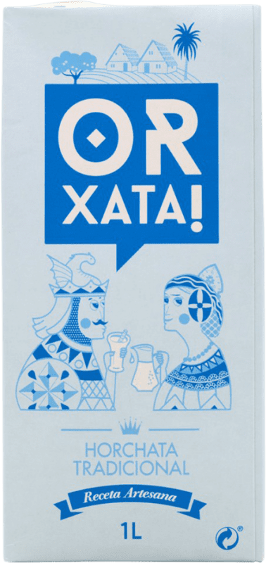 送料無料 | ソフトドリンク Orxata Horchata 伝統的 スペイン テトラパック 1 L