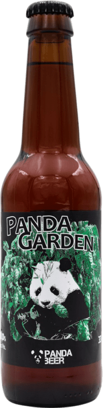 Kostenloser Versand | Bier Panda Garden Negra Belgien Drittel-Liter-Flasche 33 cl