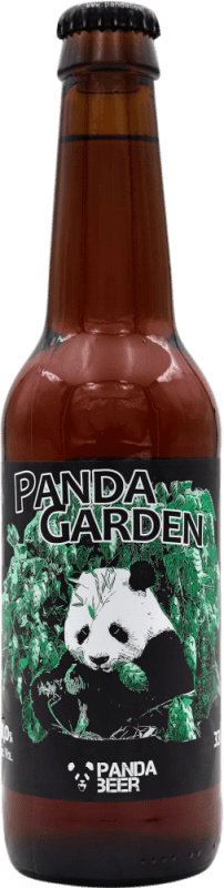 免费送货 | 啤酒 Panda Garden Tostada — 琥珀色啤酒 比利时 三分之一升瓶 33 cl
