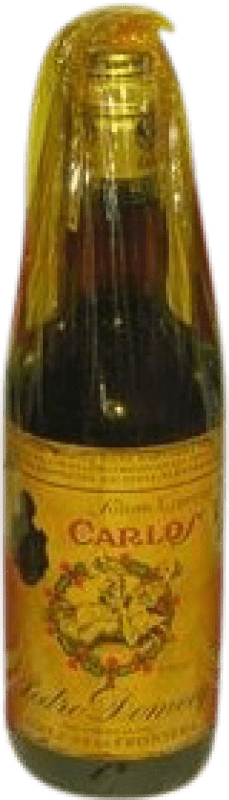 Envio grátis | Brandy Conhaque Pedro Domecq Fundador Carlos I Caja Morada Espécime de Colecionador Espanha 70 cl