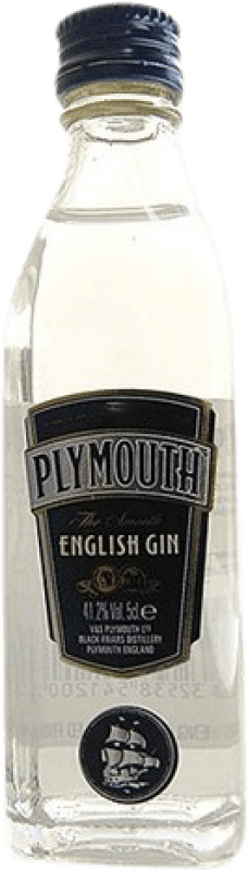 Spedizione Gratuita | Gin Plymouth England Regno Unito Bottiglia Miniatura 5 cl