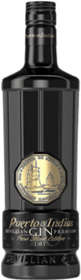 Genever Gin Puerto de Indias Black Edition, Limited Edition, Pure 1 L