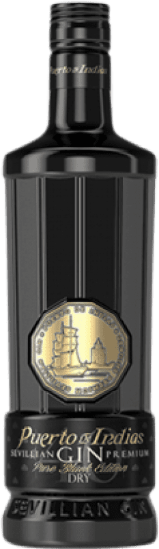 19,95 € | ジン Puerto de Indias Black — ブラックエディション, 限定版, Pure — ピュア スペイン 1 L