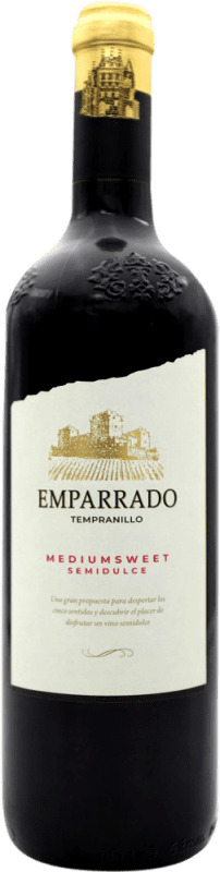 Envío gratis | Vino tinto Reserva de La Tierra Emparrado Semi-Seco Semi-Dulce D.O. Catalunya España Tempranillo 75 cl