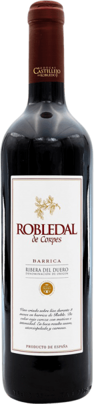 Бесплатная доставка | Красное вино Robledal de Corpes Barrica D.O. Ribera del Duero Испания 75 cl