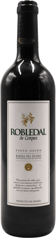 Бесплатная доставка | Красное вино Robledal de Corpes молодое D.O. Ribera del Duero Испания 75 cl
