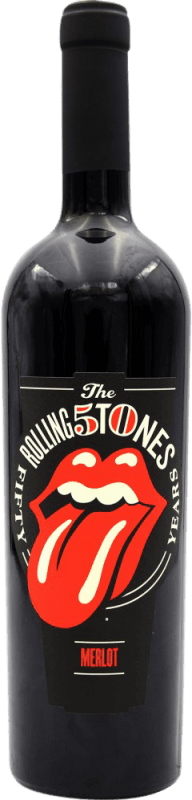 Free Shipping | Red wine Rolling Stones United States Merlot 75 cl