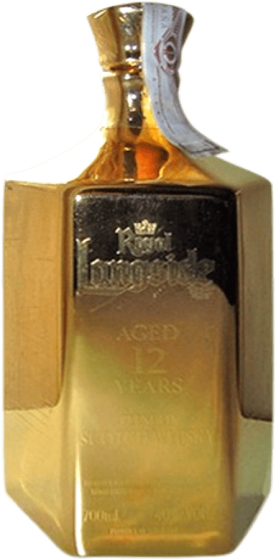 Envoi gratuit | Whisky Blend Royal Langside Gold — Édition Or, Decanter — Carafe, Ceramic Porcelain — Porcelaine Céramique Royaume-Uni 12 Ans 70 cl
