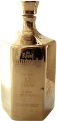Whisky Blend Royal Langside Silver — Édition Argent, Decanter — Carafe, Ceramic Porcelain — Porcelaine Céramique 12 Ans 70 cl