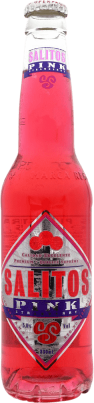3,95 € Envío gratis | Cerveza Salitos Pink — Rosado Botellín Tercio 33 cl