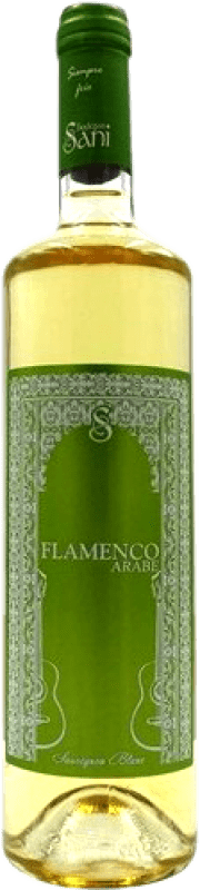 7,95 € Spedizione Gratuita | Vino bianco Sani Primavera Árabe Flamenco Blanco I.G.P. Vino de la Tierra de Extremadura