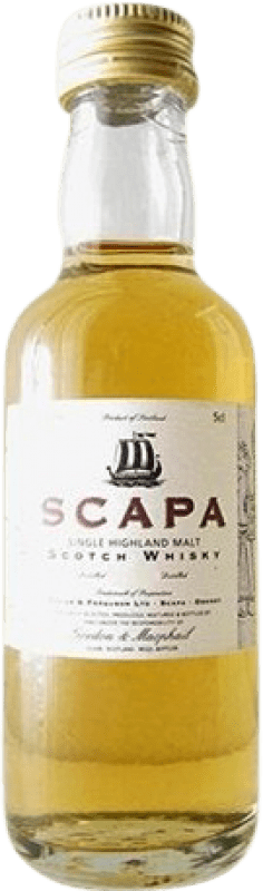 24,95 € | Whisky Single Malt Scapa Gordon & Macphail Reino Unido Garrafinha Miniatura 5 cl Exemplar de colecionador Não Próprio para Consumo
