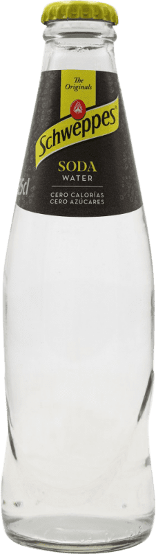 3,95 € Envío gratis | Refrescos y Mixers Schweppes Soda Botellín 20 cl