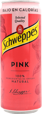 2,95 € Envio grátis | Refrescos e Mixers Schweppes Tónica Pink Lata 33 cl