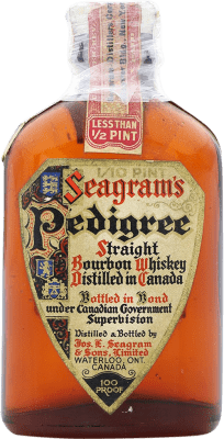 462,95 € Envío gratis | Whisky Bourbon Seagram's Pedigree 8 Años Botellín Miniatura 5 cl Ejemplar Coleccionista No Apto para Consumo