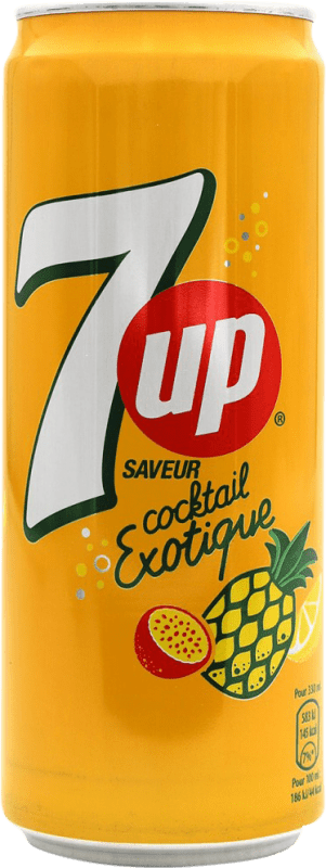 Free Shipping | Soft Drinks & Mixers Seven Up 7up Cocktail Exotique Spain Can 33 cl