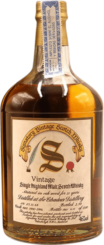 1 599,95 € Kostenloser Versand | Whiskey Single Malt Signatory Vintage Edradour Sammlerexemplar 21 Jahre