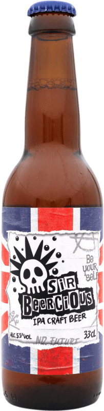 Free Shipping | Beer Sir Beercious IPA — India Pale Ale Spain Third-Liter Bottle 33 cl