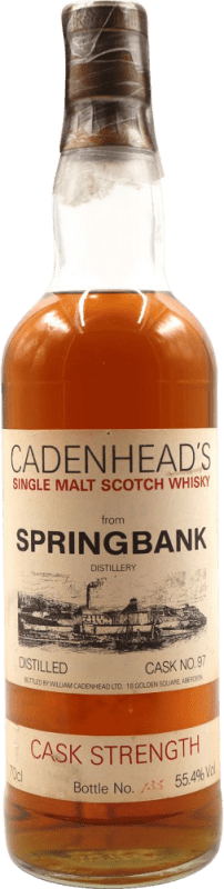 3 902,95 € Spedizione Gratuita | Whisky Single Malt Springbank Cadenhead's Esemplare da Collezione Non Idoneo al Consumo