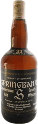 Whisky Single Malt Springbank Ejemplar Coleccionista 33 Años 70 cl