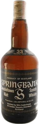 Whisky Single Malt Springbank 33 Ans Objet de Collection Non Destinée à la Consommation