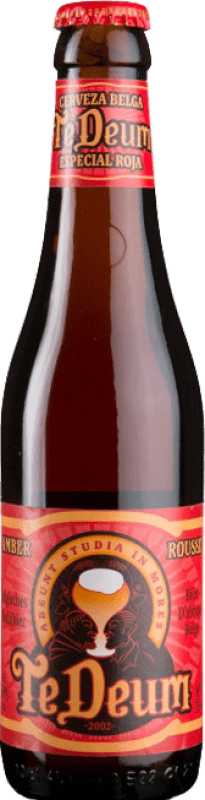 Envio grátis | Caixa de 3 unidades Cerveja Te Deum Bélgica Garrafa Terço 33 cl