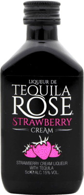 4,95 € Envio grátis | Licor Creme Tequila Rose Strawberry Garrafa Miniatura 5 cl