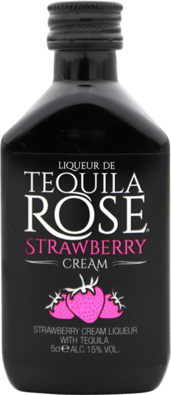 Spedizione Gratuita | Crema di Liquore Tequila Rose Strawberry Messico Bottiglia Miniatura 5 cl