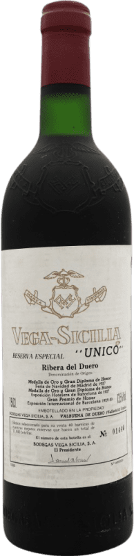 Бесплатная доставка | Красное вино Vega Sicilia Especial Резерв 1988 D.O. Ribera del Duero Кастилия-Леон Испания 75 cl