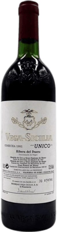 Spedizione Gratuita | Vino rosso Vega Sicilia Único 1981 D.O. Ribera del Duero Castilla y León Spagna 75 cl