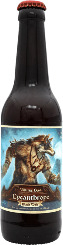 Spedizione Gratuita | Liquore alle Erbe Viking Bad Lycanthrope Spagna Bottiglietta Terzo 33 cl Hidromiel — Idromele