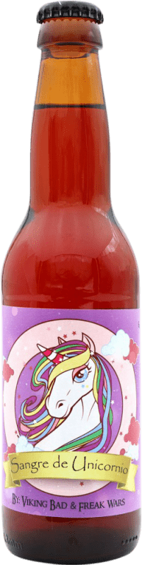 Envío gratis | Licor de Hierbas Viking Bad Sangre de Unicornio España Botellín Tercio 33 cl Hidromiel