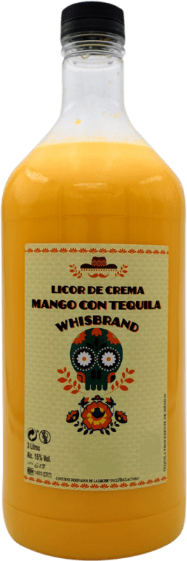 28,95 € | Licor Creme Whisbrand Mango con Tequila México Garrafa Especial 3 L