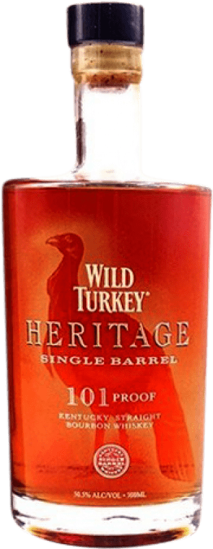 Free Shipping | Bourbon Whisky Wild Turkey Heritage United States 70 cl