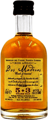 Envoi gratuit | Rhum Williams & Humbert Dos Maderas 5+3 Espagne Mini-Bouteille 5 cl