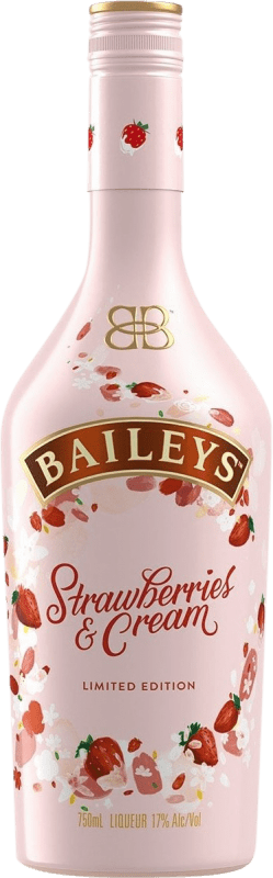 24,95 € Envio grátis | Licor Creme Baileys Irish Cream Strawberries & Cream Limited Edition